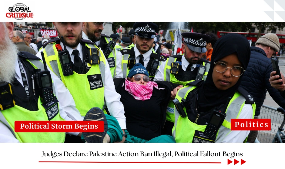 Judges Declare Palestine Action Ban Illegal, Political Fallout Begins