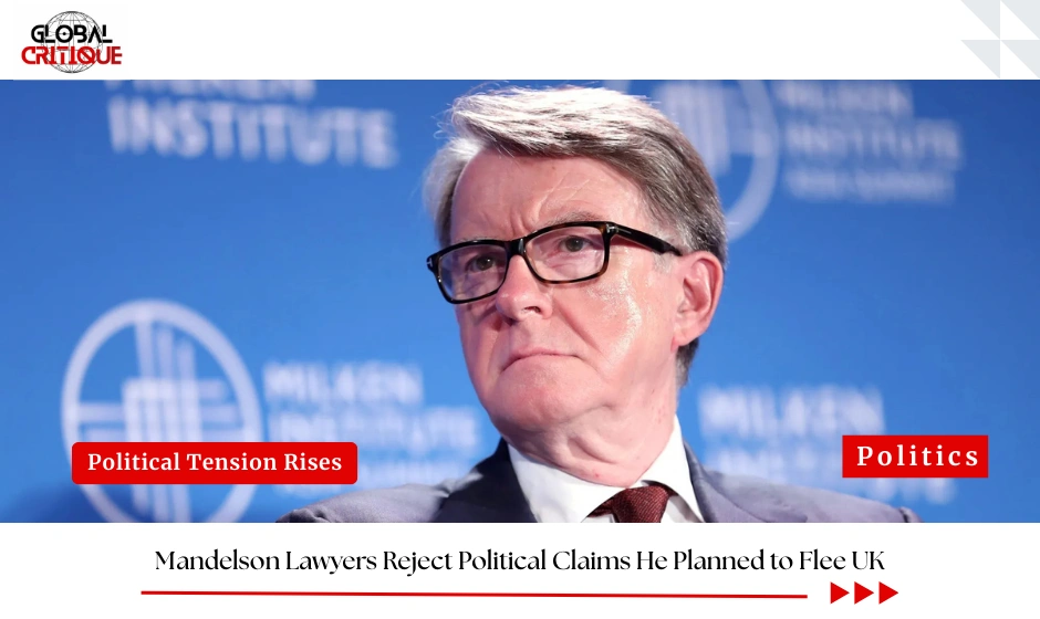 Mandelson Lawyers Reject Political Claims He Planned to Flee UK
