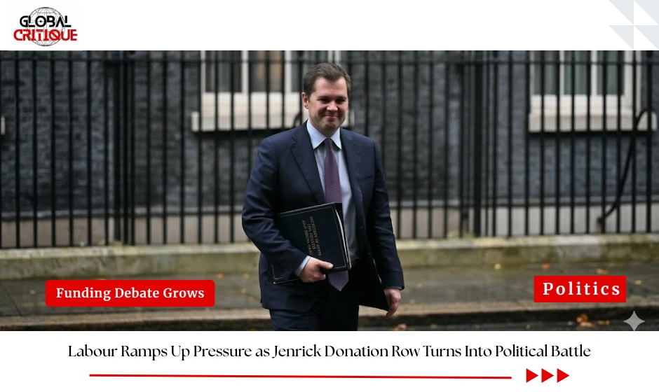 Labour Ramps Up Pressure as Jenrick Donation Row Turns Into Political Battle
