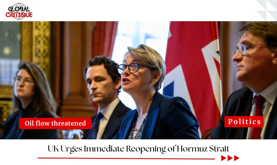 UK Urges Immediate Reopening of Hormuz Strait