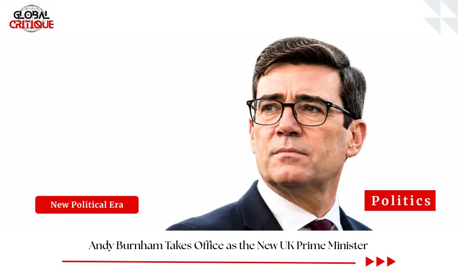 Andy Burnham speaking outside 10 Downing Street after becoming UK prime minister on 20 July 2026